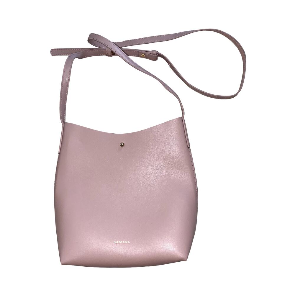 Anthropologie Samara Medium Cross Body Shoulder Bag in Dusty Light Pink